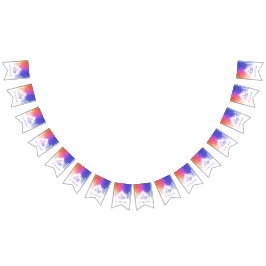 Farbiger Regenbogen Polygonal Eid Mubarak Moschee Wimpelkette