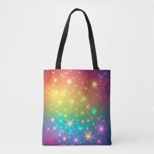 Farbiger Regenbogen Sternenraum Tasche