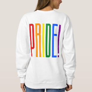 Farbiger Regenbogen-Text LGBTQ-Gay Pride LGBT Sweatshirt