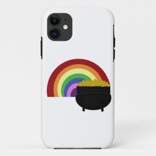 Farbiger Regenbogen und Goldtopf Case-Mate iPhone Hülle