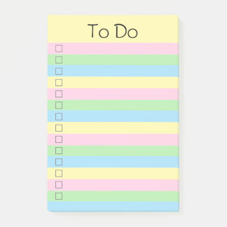 Farbiger Regenbogen zu führen Post-it Klebezettel