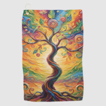 Farbiger Regenbogenbaum abstrakt