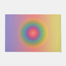 Farbiger Regenbogenkonzentrischer Circle Space