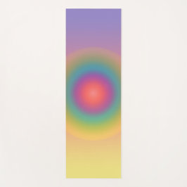 Farbiger Regenbogenkonzentrischer Circle Space Yogamatte