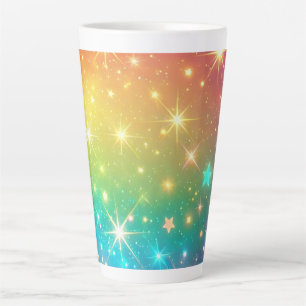 Farbiger Regenbogensternraum Milchtasse