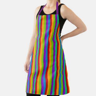 Farbiger Regenbogenstreifen Schürze