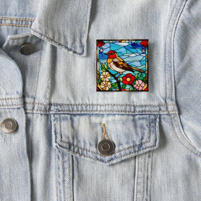 Farbiger Robin Button (Beispiel)