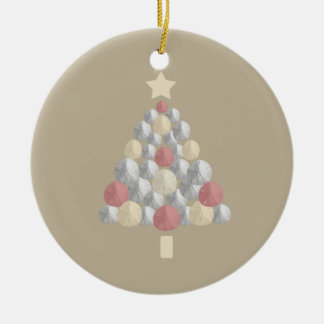Farbiger Sand-Dollar-Tree (beige) Keramikornament