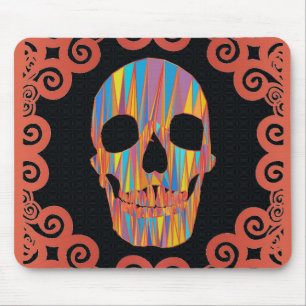 farbiger Schädel Mousepad