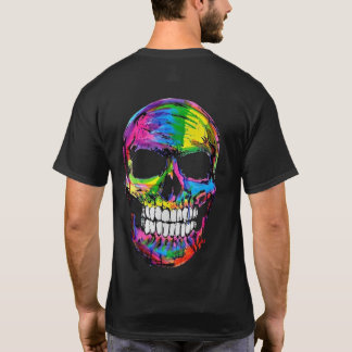 farbiger Schädel T-Shirt