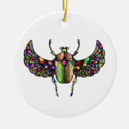 Farbiger Schal Keramik Ornament