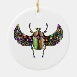 Farbiger Schal Keramik Ornament