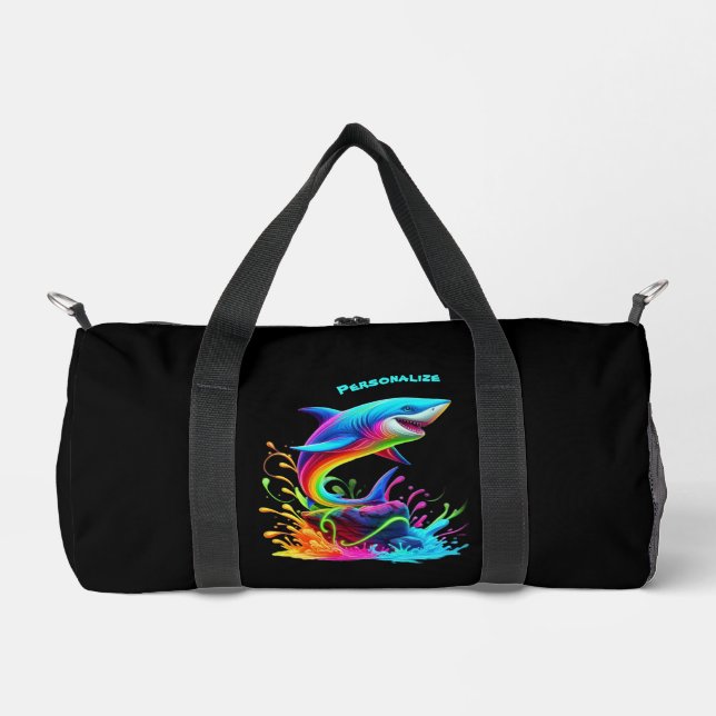Farbiger Schlittschuh Duffle Bag (Vorderseite)