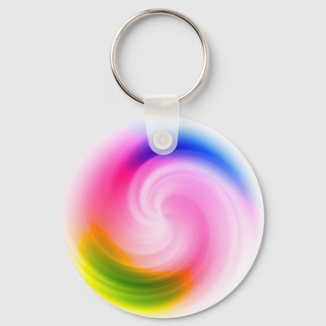 Farbiger Schlüsselanhänger Swirl (Vorderseite)