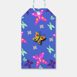 Farbiger Schmetterling  Geschenkanhänger