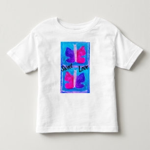 Farbiger Schmetterling Miami Filter Basic Kleinkind T-shirt