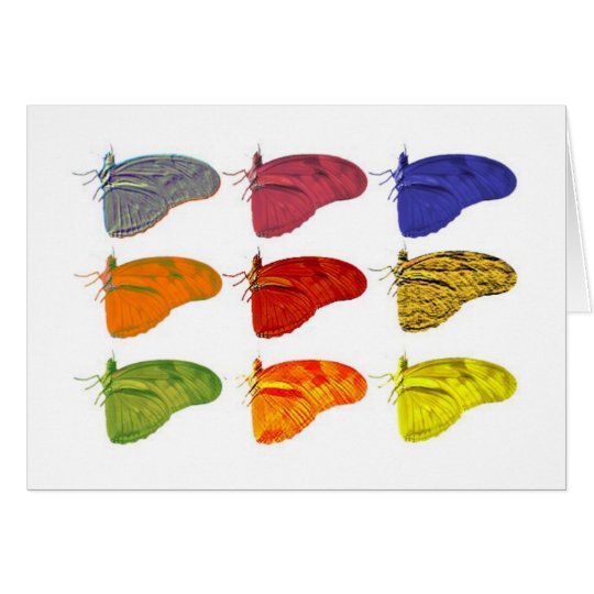 Farbiger Schmetterling Notecard Karte