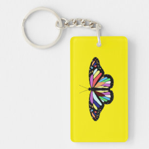 Farbiger Schmetterling Schlüsselanhänger
