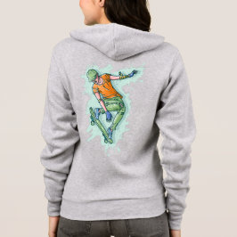 Farbiger Skater Hoodie