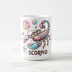 Farbiger Skorpion-Zodiac-Skorpion-Astrologie Kaffeetasse