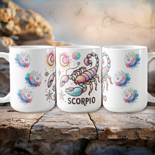 Farbiger Skorpion-Zodiac-Skorpion-Astrologie Kaffeetasse
