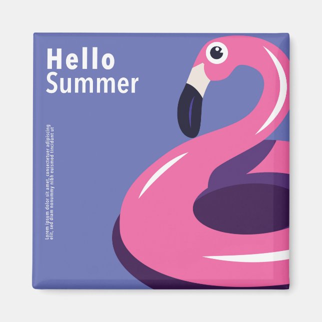 Farbiger Sommer Magnet (Vorne)