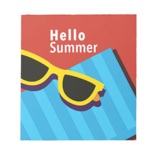 Farbiger Sommer Notizblock