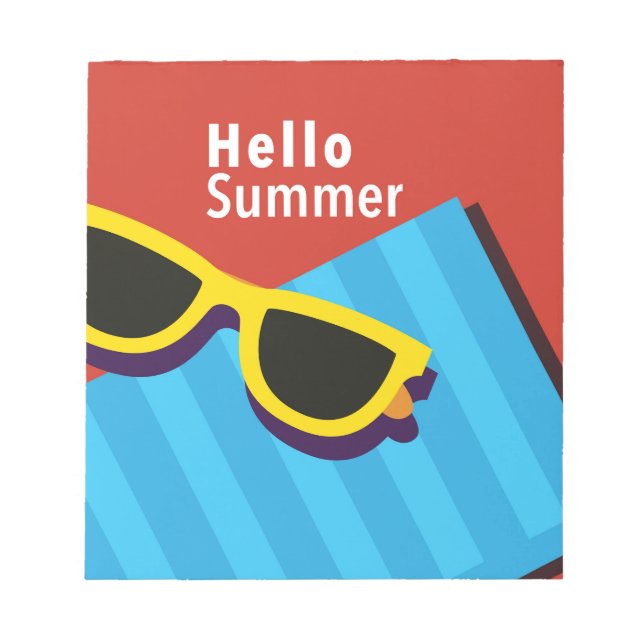 Farbiger Sommer Notizblock (Vorderseite)