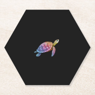 Farbiger Splash Eastern Box Turtle (3) Untersetzer