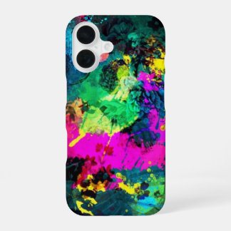 farbiger Spritzer iPhone 16 Hülle