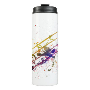 Farbiger Spritzer Thermosbecher