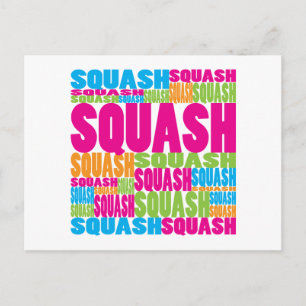 Farbiger Squash Postkarte