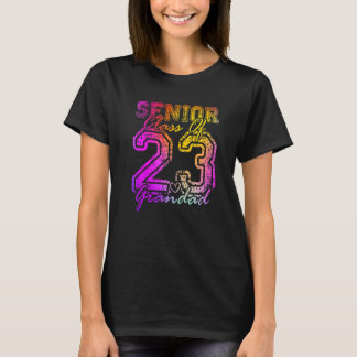 Farbiger Stolzer Opa Süßes Herz Absolvent Senior T-Shirt