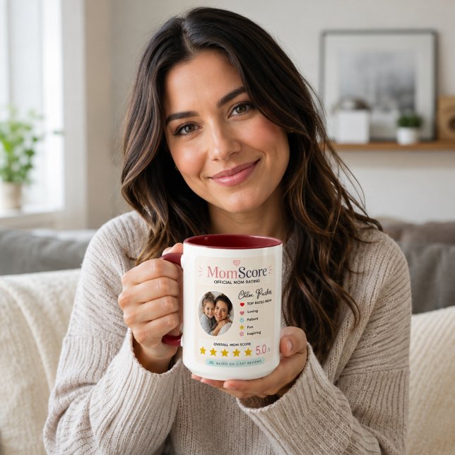 Farbiger Suchstil-Mutter-Foto-Tribut Tasse (Colorful Search Style Mom Photo Tribute Mug
)