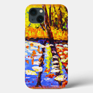 Farbiger Sumpf im Wald. Jetzt kaufen iPhone Hülle
