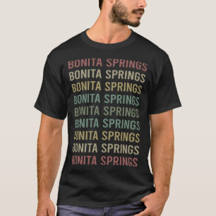 Farbiger Text Bonita Springs T-Shirt