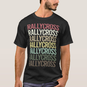 Farbiger Text Rallycross T-Shirt