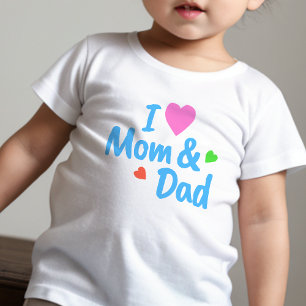 Farbiger Text über Baby T-Shrit   DP7Art T-shirt