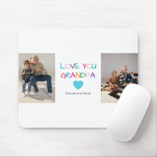 Farbiger Text und benutzerdefiniertes Foto "Liebe  Mousepad