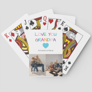 Farbiger Text und benutzerdefiniertes Foto "Liebe  Spielkarten