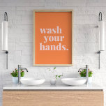 Farbiger Text waschen - Badezimmer Küche Poster<br><div class="desc">Farbiger Text waschen - Badezimmer Küche</div>