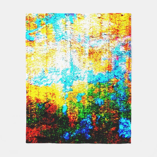 Farbiger Textureffekt. Schöne abstrakte Dekoration Fleecedecke (Vorderseite)