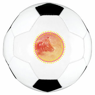 Farbiger Tiger Fußball