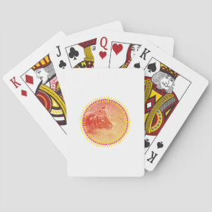Farbiger Tiger Spielkarten