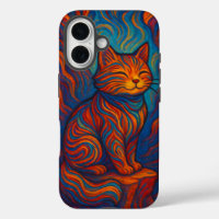 Farbiger Van Gogh-Katz-Kunst-Handy-Schutz