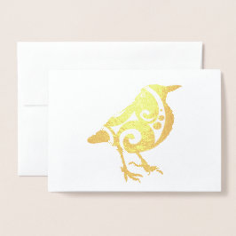 Farbiger Vogel-Allokcasion benutzerdefinierter Tex Folienkarte
