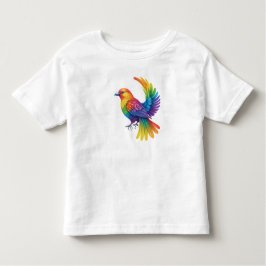 Farbiger Vogel Kleinkind T-shirt