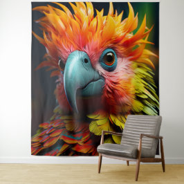 Farbiger Vogel Wandteppich