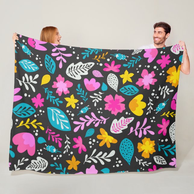Farbiger Wald 60x80 Fleece Blanket (Beispiel)