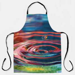 Farbiger Wassertropfen Schürze